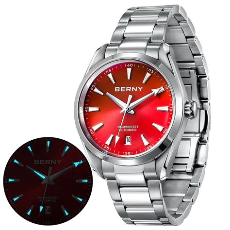 berny men automatic dress watch.